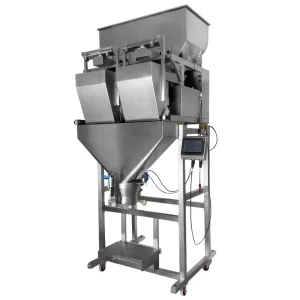 2-Head 3L Hopper Linear Weigher Automatic Stainless Steel Filling and Packing Machine for Seed Rice Candy and Bags