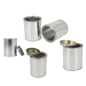 200ml 0.4L 0.5l Round Tinplate Container Empty Paint Tin Cans for Chemicals