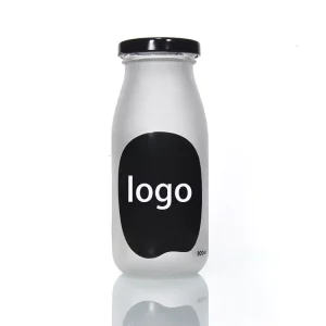 200ml 250ml 500ml 1000ml Empty Yogurt Juice Drink Beverage Packaging Glass Milk Bottle with Metal Lid