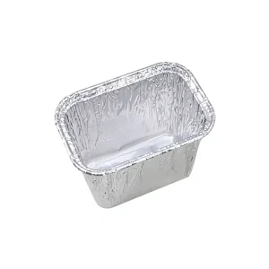 200ml Disposable Food-Grade Aluminum Foil Containers with Foil Lids and PET Material for Catering