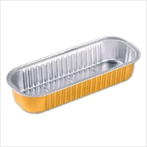 200ml Rectangle Aluminum Foil Containers with PP Plastic Lid Eco Friendly Food Grade Baking Containers