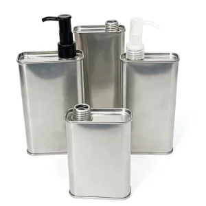 200ml Rectangle Stainless Steel Food-Grade Beverage and Perfume Bottle with Glossy Surface