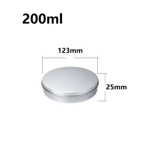 200ml Tin Storage Box Metal Cookie Cutter Organizer Tin Can for Baking Cake Tools Packaging Storage