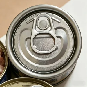 202# 52.3 mm Silver TFS Chrome Aluminum Paste Easy Open Can Cap Metal Can Tops for Fish Packaging