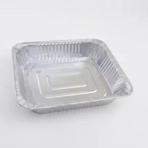 2060ml 319x259x45mm Rectangular Aluminum Foil Container for Meal Prep, Freezing, Baking and Takeaway