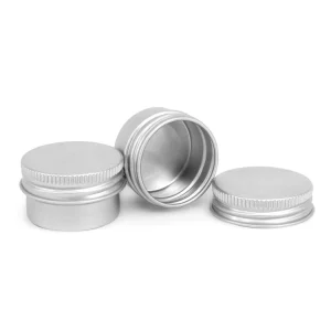 20G Screw-Top Sealed Mini Aluminum Tins for Lip Balm Lipstick and Cosmetic Packaging
