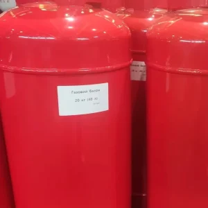 20KG Steel LPG Cylinder 48L Restaurant Grade Pressure Relief Valve and Vapor Space