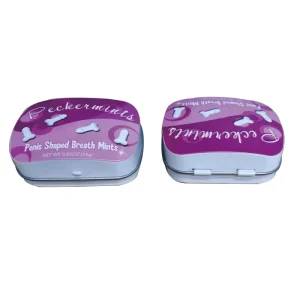 20g Rectangle Mints and Candy Storage Tin Can Recyclable Chewing Gum Metal Box for Sugar Packing