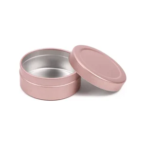 20g Recyclable Disposable Aluminum Jars & Round Metal Boxes for Cosmetic Creams & DIY Wax Customizable Color & Logo