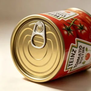 214# 69.9 mm TFS White Enamel Chrome Easy Open Can Lid Can Covers for Tomato Sauce Cans