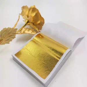 24K 99.9% Genuine Real Plated Metal Gold Leaf Sheets Gold Metal Foil Pure Gold Foil Flakes