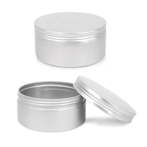 250g Aluminum Metal Jar Container Tin Can Aluminum Jar Empty Box Tin Can Screw Top Tin Can