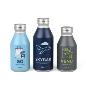 250ml 280ml 330ml Aluminum Bottle Can BPA Free Recyclable for Sparkling Water Cold Brew Coffee RTD Beverage
