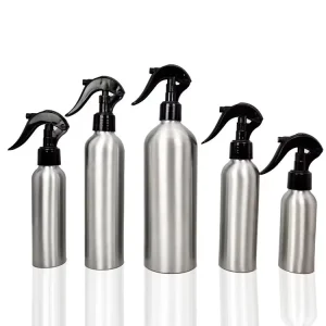 250ml 500ml 1000ml Silver Aluminum Empty Shampoo Bottles with Screw Cap