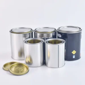 250ml-5L Metal Round Paint Tin Can with Lever Lid for Glue and Coating