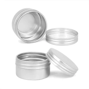 25Ml Round Plain Metal Tin Boxes Mini Cosmetic Sample Containers Available With Custom Colorful Printing Lightweight Metal Cans