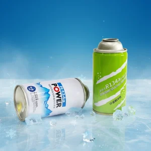 280g Tinplate Aerosol Can for R134a Refrigerant Gas with Screw Cap Offset Printing for Industrial Chemical and Car Use