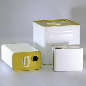 2L, 4L, 5L, 9L, and 10L Rectangular Tinplate Paint Tins with Spouts