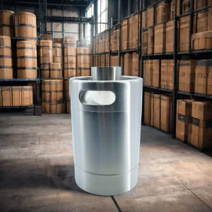 2L Beer Keg with Coated Surface, 135mm Diameter, Silk Screen Printing, and Base