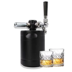 2L Portable Mini Beer Keg Dispenser Small Liquor Spear for Picnics and Beer