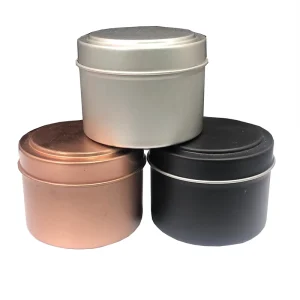 2oz 4oz 6oz 8oz Customized Color Round Tinplate Candle Tins Empty Home Fragrance