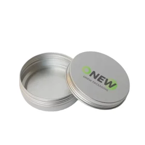 2oz 60g Air Tight Aluminum Screw Lid Metal Mint Candy Tea Can Tin Box Tin Jar