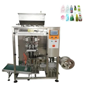3 5 Lanes Edge Seal Custom Irregular Special Shaped Sachet Automatic Liquid Paste Packing Machine