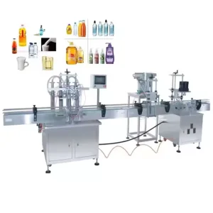 3 in 1 Automatic Bottle Filling Capping and Labeling Machine for Drinking Water and Body Wash