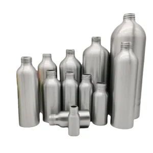 30 1000ml Empty Aluminum Cosmetic Packaging Water Lotion Bottle Metal Packaging Silver Alum Bottle With Screw Lid