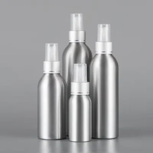 30 200ml Empty Aluminum Cosmetic Packaging Water Lotion Bottle Metal Packaging Silver Spray Bottle With Screw Lid