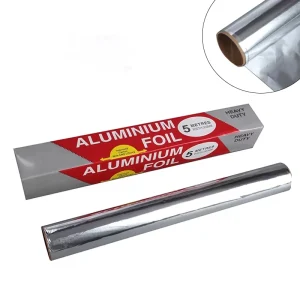 30 cm x 5 m Composite Aluminum Foil Paper Roll, Silver, Food Grade AA, for BBQ and Kitchen