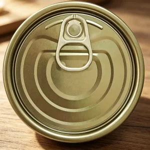 300# 73mm Eoe for Metal Cans White Lacquer Coating Gold Pull Tab