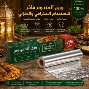 300mm x 50m 8011 Soft Temper Kitchen Aluminum Foil Jumbo Roll for Catering and Restaurant Food Grade Use