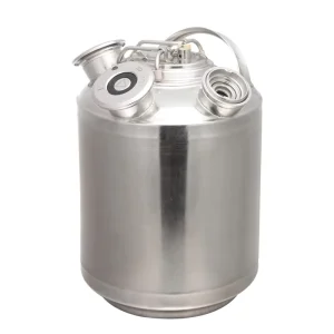 304 Stainless Steel 10L Cleaning Keg with 1/2/3 Heads for Beer Line System Washing