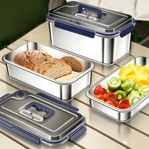 304 Stainless Steel Airtight Food Storage Container and Meal Prep Lunch Box