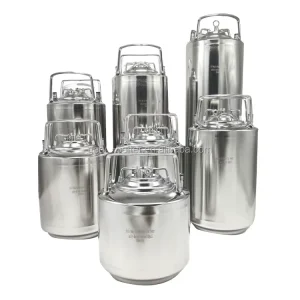 304 Stainless Steel Beer Ball Lock Keg with Handle, 6 L, 9 L, 10 L, 12 L, 19 L, or 24.5 L
