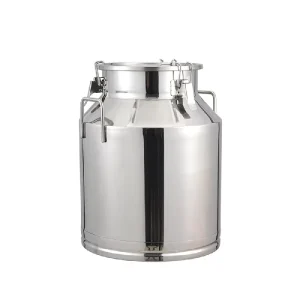 304 Stainless Steel Milk Bucket Sealed Barrel Storage Tank for Beer Wine and Dairy Liquid Transportation