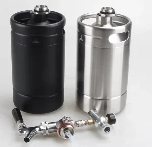 304 Stainless Steel Mini Beer Keg Set, Model 45, Draft Beer Dispenser Kit