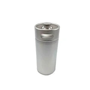 304 Stainless Steel Mini Growler Beer Keg 4L with Ball Lock and Drip Tray