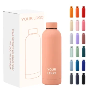 304 Stainless Steel Vacuum Insulated Narrow-Mouth Sports Flask with Lid, 350ml-1000ml, Boiling-Water Safe