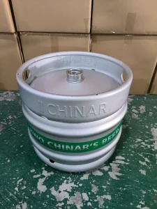30L EU Standard Beer Keg with Single-Color Logo Printing Pressure Vessel
