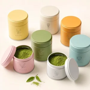 30g 50g Sealed Tin Can for Ceremonial-Grade Matcha Powder