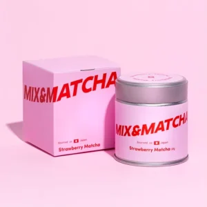30g Matcha Metal Container with Custom logo Airtight Lid Tin Can for 1OZ 2OZ Health Food Powder