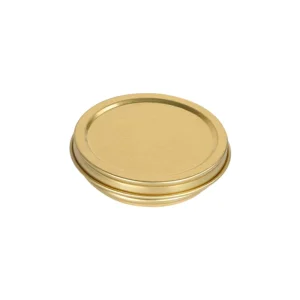 30g Recyclable Eco Friendly Food Grade Tinplate Caviar Tin Can Metal Round Sealed Tin Box with Golden Lid