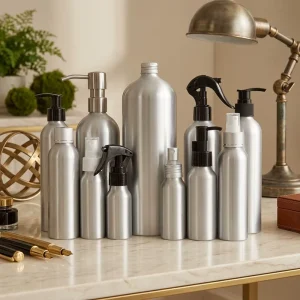 30ml 1000ml Aluminum Metal Cap Cosmetic Mist Spray Bottle for Toner and Perfume, Screen Printed, Electrolytic