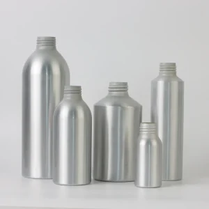 30ml 50ml 100ml 120ml 150ml 200ml 250ml 300ml 500ml Aluminum Bottles with Silver Metal Screw Cap