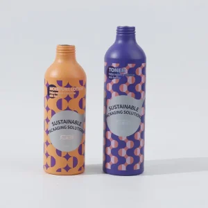 30ml Mini Recyclable Matt Black Aluminum Bottles 1000ml Aluminum Bottles for Personal Care for Sunscreen