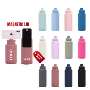 32oz 650ml Magnetic Phone Holder Vacuum Insulated Water Bottle