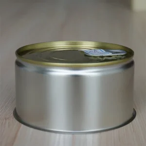 340g Food Grade Empty Hinged Trapezoidal Tin Can for Corned Beef Packaging
