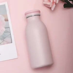 350 500 600 750ml 18 8ss Double Wall Stainless Steel Milk Bottle Vacuum Drink Bottle Insulated Flask Metal Water Bottles